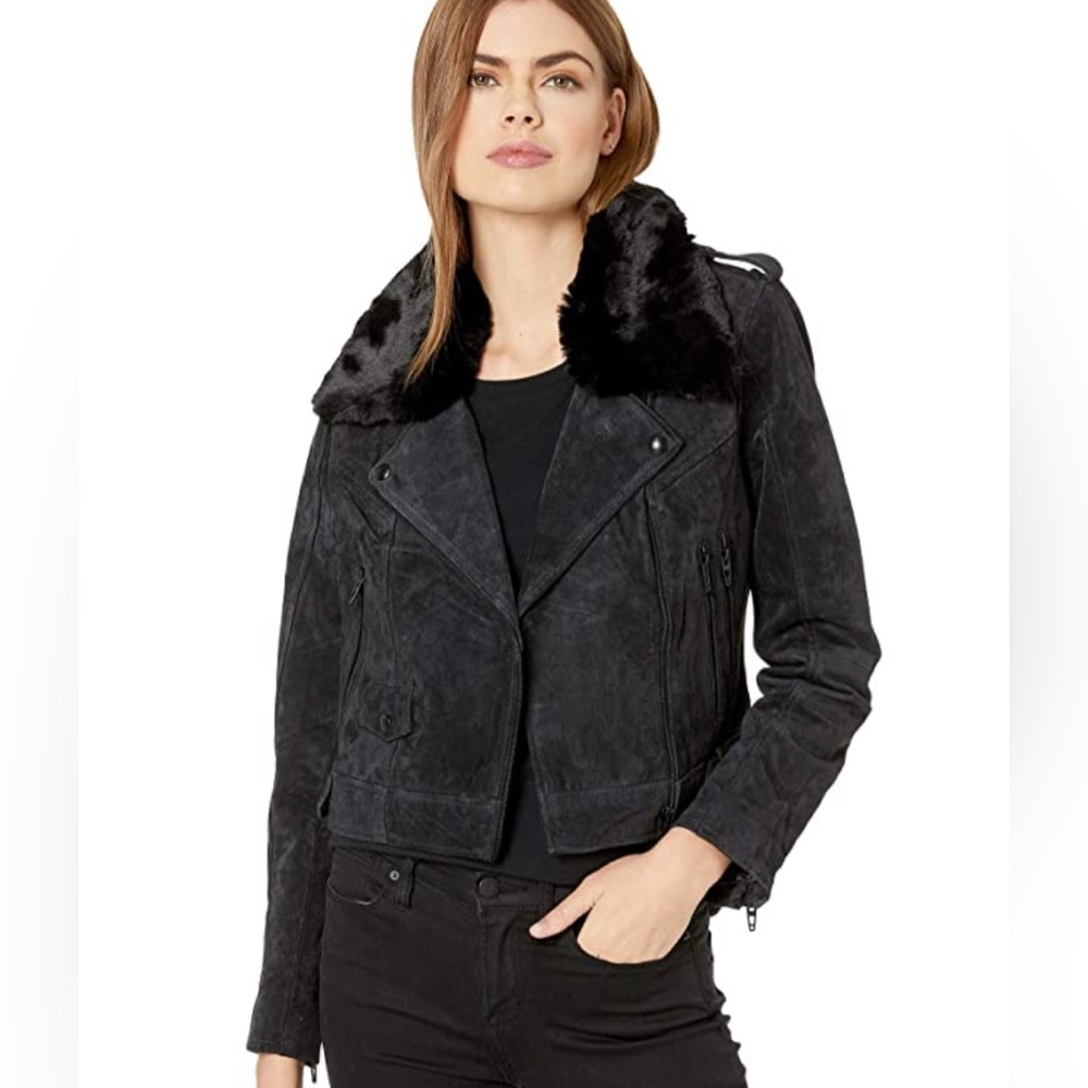 Blank Suede Moto Jacket